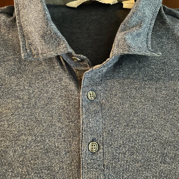 Men's Joseph Abboud 3 button polo shirt. Textured woven knit. - Picture 1 of 7